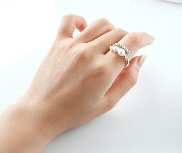 リング パール 指輪 金属アレルギー対応 レディース 上品 冠婚葬祭