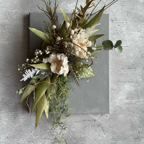 ギフト お祝い 開店祝い 新居祝い キャンバス ドライフラワー オブジェ