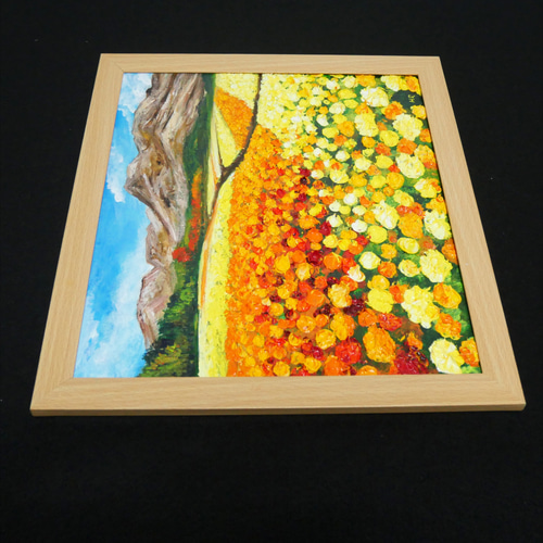 油絵 油彩 油彩画 絵画 絵 【マリーゴールド】 油絵 油彩 油彩画 絵画 絵 ミニ絵画 【マリーゴールド】 絵画