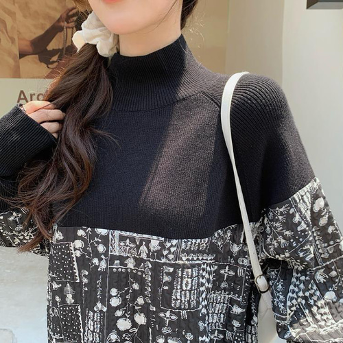 異素材 ワンピース 大きいサイズ レディース 秋冬 ロング 春 異素材 ワンピース 大きいサイズ レディース 秋冬 ロング 春