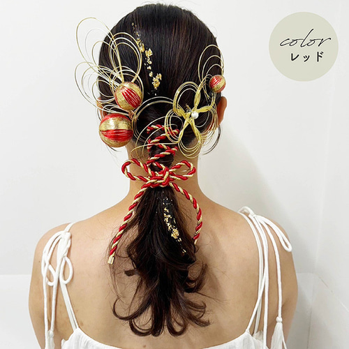 和風飾り玉と金色房のセット af339f77965ae06ff4cdd9ea328e31