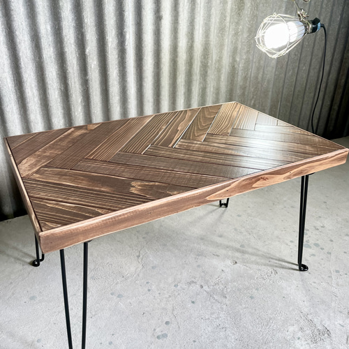 アイアンテーブルB［鉄板仕様］アイアン家具 センターテーブル