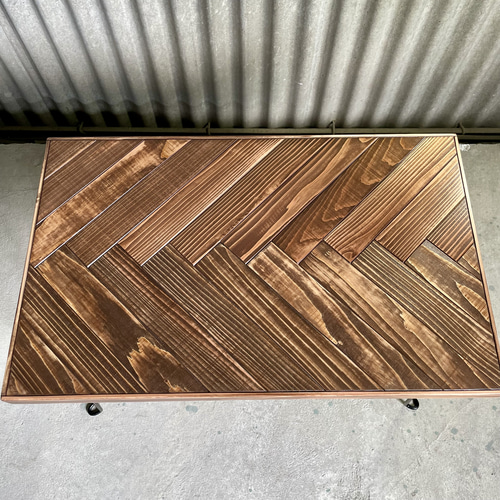 ガタつき調整プレート付き》【ヘリンボーンシリーズ】60cm×37cm  