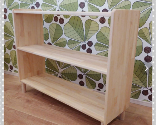 おもちゃ棚　✨　絵本棚　モンテッソーリ　木製棚　北欧 絵本棚 おもちゃ棚 ✨ 木製 モンテッソーリ 完成品 - oneHeart