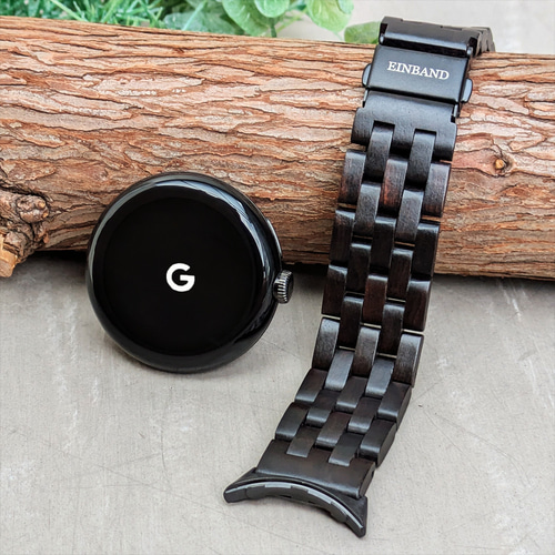 EINBAND Google Pixel Watch グーグル ピクセル ウォッチ 天然木バンド 