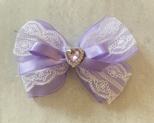 【オーダー再開】キンブレリボン ペンラリボン ヘアメリボン 硬貨ケース チャーム オーガンジー&レース ペンライトリボン ペンラリボン キンブレリボン