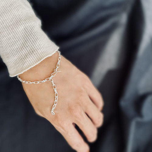 SILVER925 DEFORMATION BRACELET/シルバー/ブレス SILVER925 DEFORMATION DESIGN MANTEL BRACELET/シルバー/ブレス