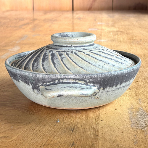 【新品】有田焼 刷毛目 21.7㎝　陶板土鍋 （蒸し物、焼物用）平兵衛窯 土鍋 食器 特選土鍋（信楽焼）・耐熱皿Japanese hot pot(Sigarakiyaki