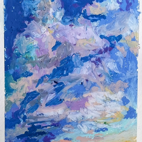 正規店仕入れの Oilpastel/オイルパステル/パステル画/原画/はがきサイズ/はがき 絵画