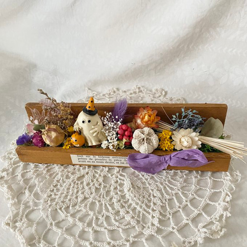 確認用。#2ハロウィン容器のドライフラワーアレンジ 確認用。#2ハロウィン容器のドライフラワーアレンジ