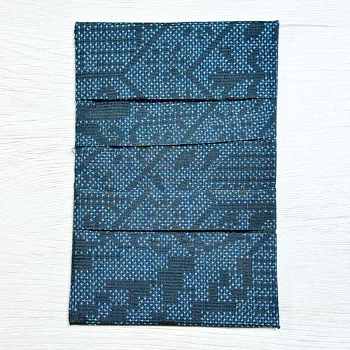 大島紬　かすり　名刺入れ 名刺入れ Type M【Business Card Holder Type M】大島紬・レザー