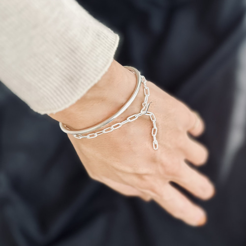 VINTAGE TIFFANY & CO. Twist Circle Link Bracelet Sterling