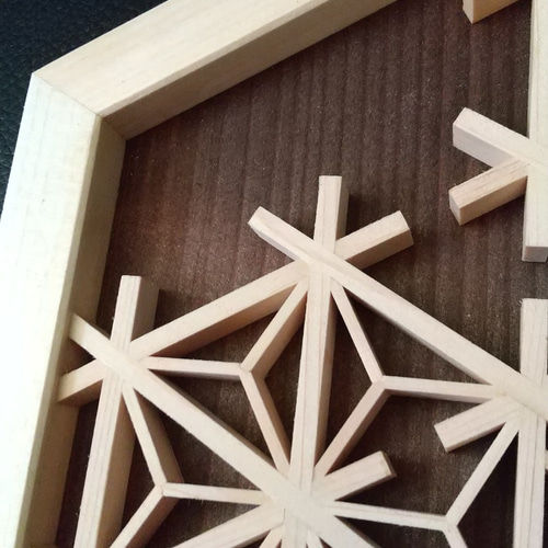 木製 額 壁掛け 【組子額】(六角形) タペストリー・壁掛け みかん 通販