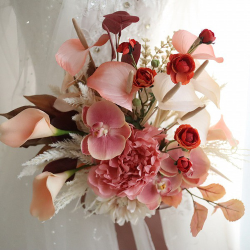 秋色クラッチブーケ 秋婚 フォトウェディング 402 ブーケ