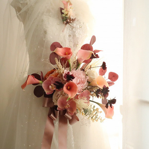 秋色クラッチブーケ 秋婚 フォトウェディング 402 ブーケ