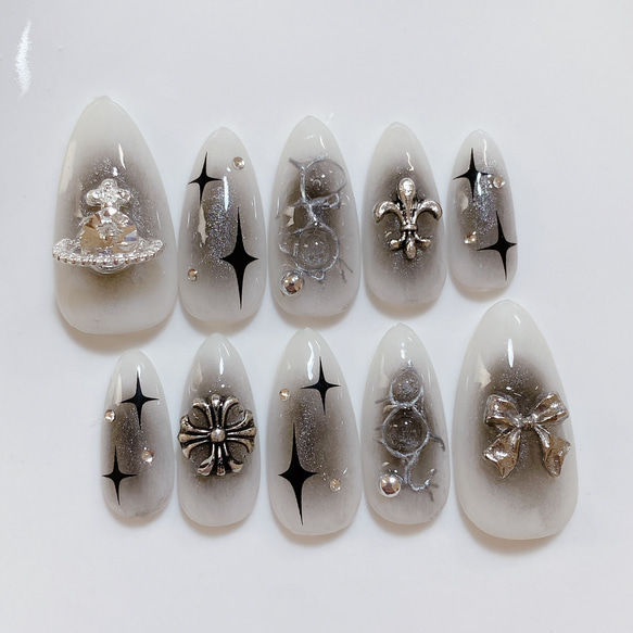 サイズオーダー ネイルチップ y2k シズニルック チーク マグネット  