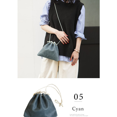 【美品】ヴァジック ボンド 希少色 ショルダーバッグ 巾着 ターコイズブルー 美品】ヴァジック ボンド 希少色 ショルダーバッグ 巾着 ターコイズ