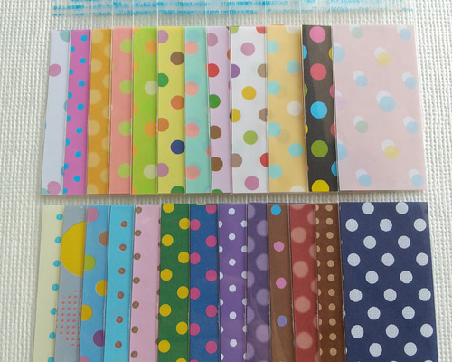 確認用1599円　レースドット柄200枚　ラッピング袋　テープ付　opp ラッピング#393☆ドット柄(水玉) OPP袋 ミニ長方形 25枚 ラッピング袋