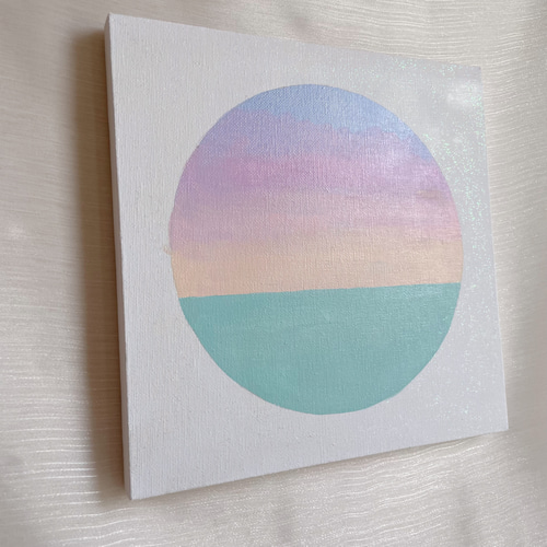 ピンクインテリア 海の風景 テクスチャーアート 海の絵 海 海