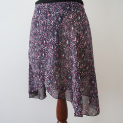 バレエ　ラップスカート[ナイトガーデン・バイオレット45-102] W156NightGardenViolet 10枚目の画像