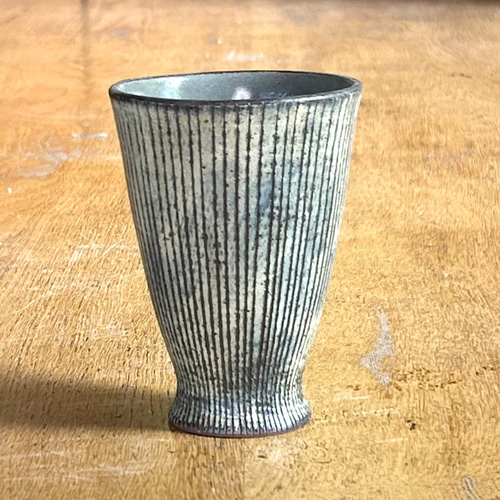 ストライプタンブラー 陶器 コーヒー 酒器 ビアグラス・ジョッキ しも 