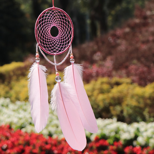 咲く花丨誕生日プレゼント手織りドリームキャッチャー丨ペンダント