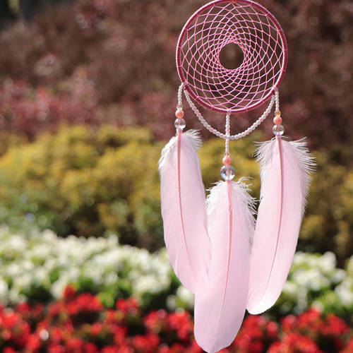 咲く花丨誕生日プレゼント手織りドリームキャッチャー丨ペンダント