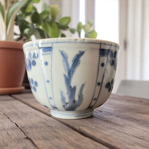 古伊万里染付芙蓉手向付5客 お椀・ボウル・鉢 antique art