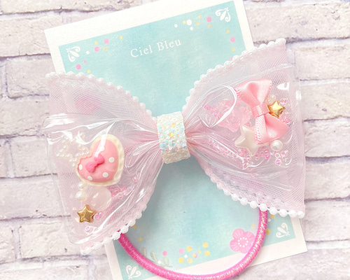 みっちゃん様♡ビニールフリフリリボン マーメイド シェルヘアゴム