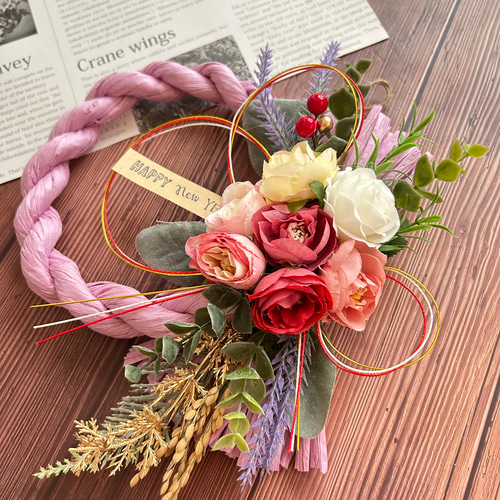 とむむ様♡ご確認用　開運♥️Luana♥️しめ縄ミニリース☆お正月飾り W✕G① とむむ様♡ご確認用 開運♥️Luana♥️しめ縄ミニリース☆お正月