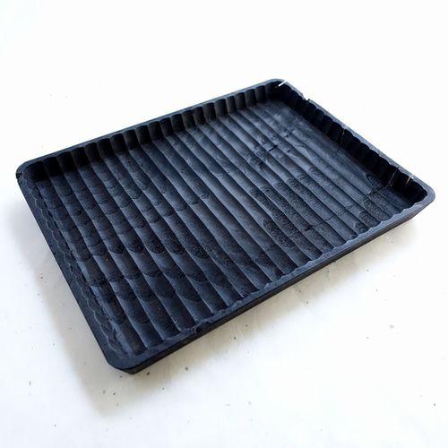 我谷盆 栗 21×16×2cm 墨染め お盆 トレイ 木地盆 折敷 お盆・トレイ