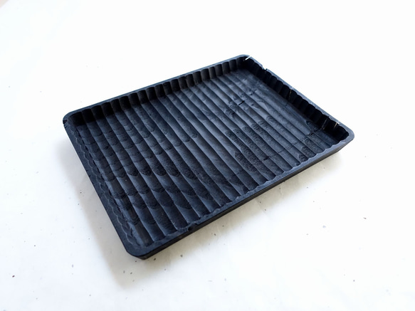 我谷盆 栗 21×16×2cm 墨染め お盆 トレイ 木地盆 折敷 お盆・トレイ