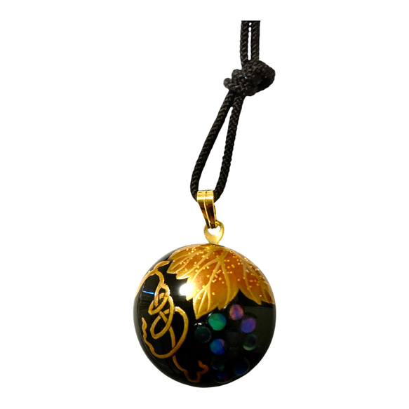 輪島塗ペンダントトップ18金