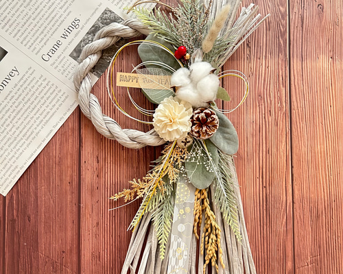 しめ縄リースお正月リースNo.7