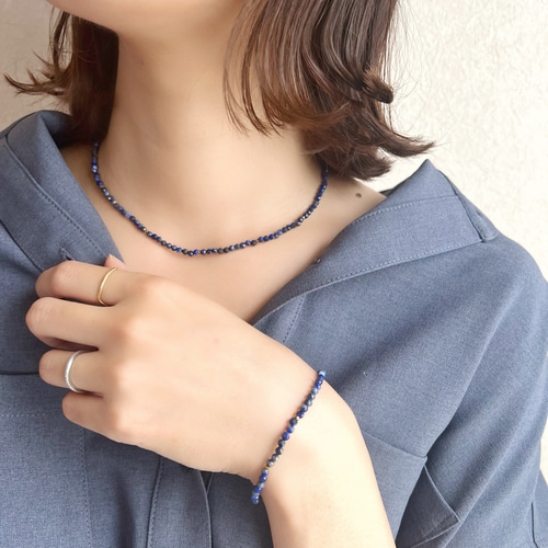 JORIE】秋の福袋♡ラピスラズリ×ヘマタイト ブレスレット・ネックレス 