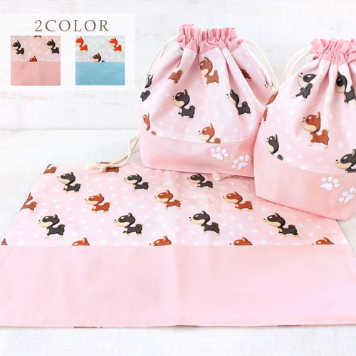 カラフル☆ドットアニマル コップ袋 巾着 ハンドメイド カラフル☆ドットアニマル コップ袋 巾着 ハンドメイド