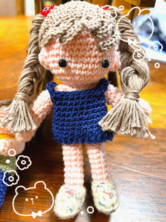 ひまわりさんのキーホルダー◎ 編みぐるみ ハンドメイド かぎ針編み あみぐるみ ひまわりのキーホルダー