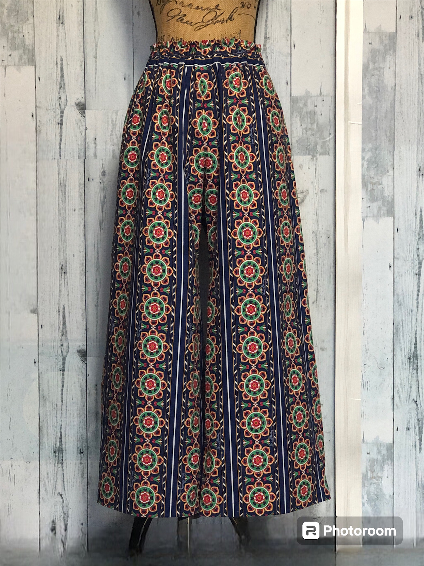 ワイドパンツ 花柄（USA）高身長様向け