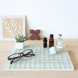 ガラスタイルプレート〔CLEAR〕S・M・Lサイズ 2枚目の画像