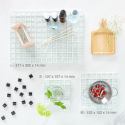 ガラスタイルプレート〔CLEAR〕S・M・Lサイズ 6枚目の画像