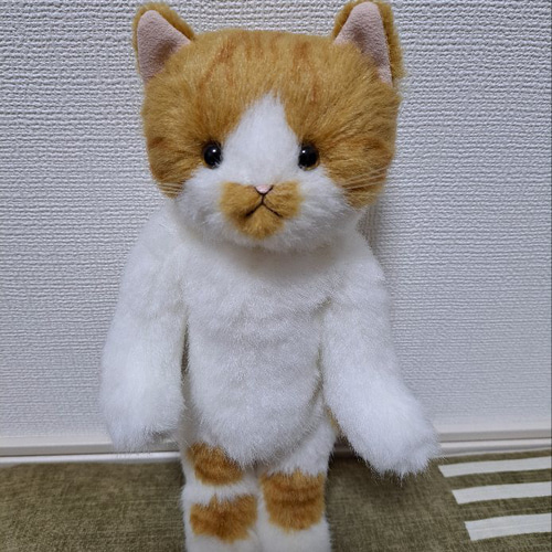 テディベア 作家 hirahira ぬいぐるみネコ ハンドメイド
