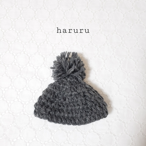 ソランちゃんの帽子 グレー レミンちゃんの帽子 ニット帽 その他人形