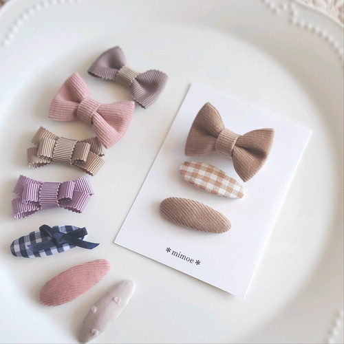 ❁ 1点から選べる❁ リボンクリップ パッチンピン ヘアゴム