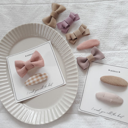 ❁ 1点から選べる❁ リボンクリップ パッチンピン ヘアゴム