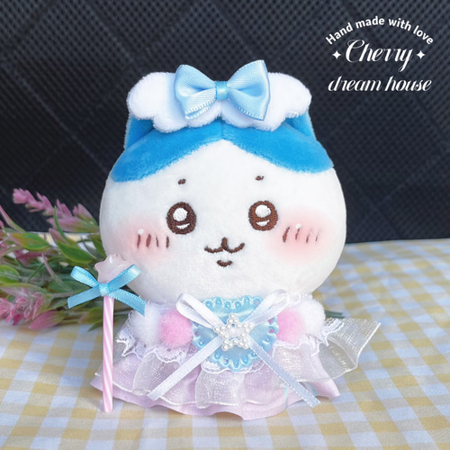 ぬい服 10cm ちいかわ 着せ替え ハロウィン 天使 ワンピース 羽