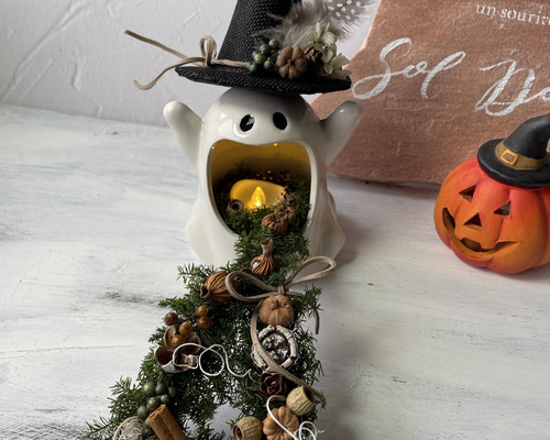 ハロウィンおばけおどかしちゃうぞ！ プリザーブドフラワー Atelier