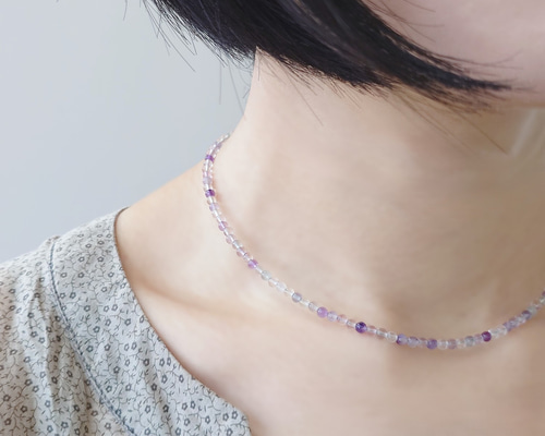 ヴィンテージ 14K イエローゴールド ビーズ 翡翠ネックレス