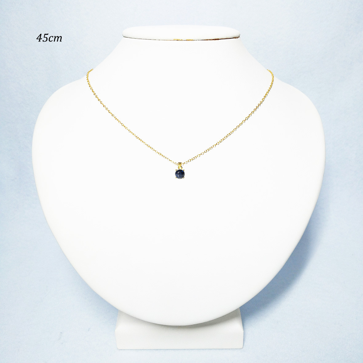 スターサファイア(6mm) ピアス&ネックレス 2点セット　［送料無料］