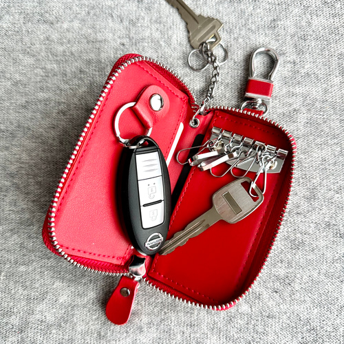 KUMAWN/クマウン』カードポケット2個付き 便利なキーケース・牛革・多