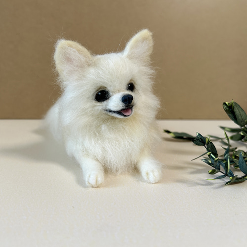 羊毛フェルト　チワワ 受注制作 羊毛フェルトチワワ 羊毛フェルト moemo 通販 18031121